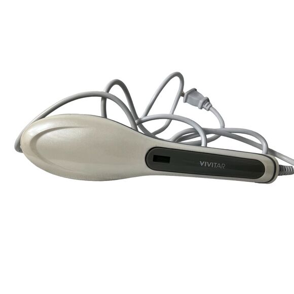 Vivatar Ceramic Straightening Flat Brush White Electric Hair Tools Straightener - Picture 2 of 5